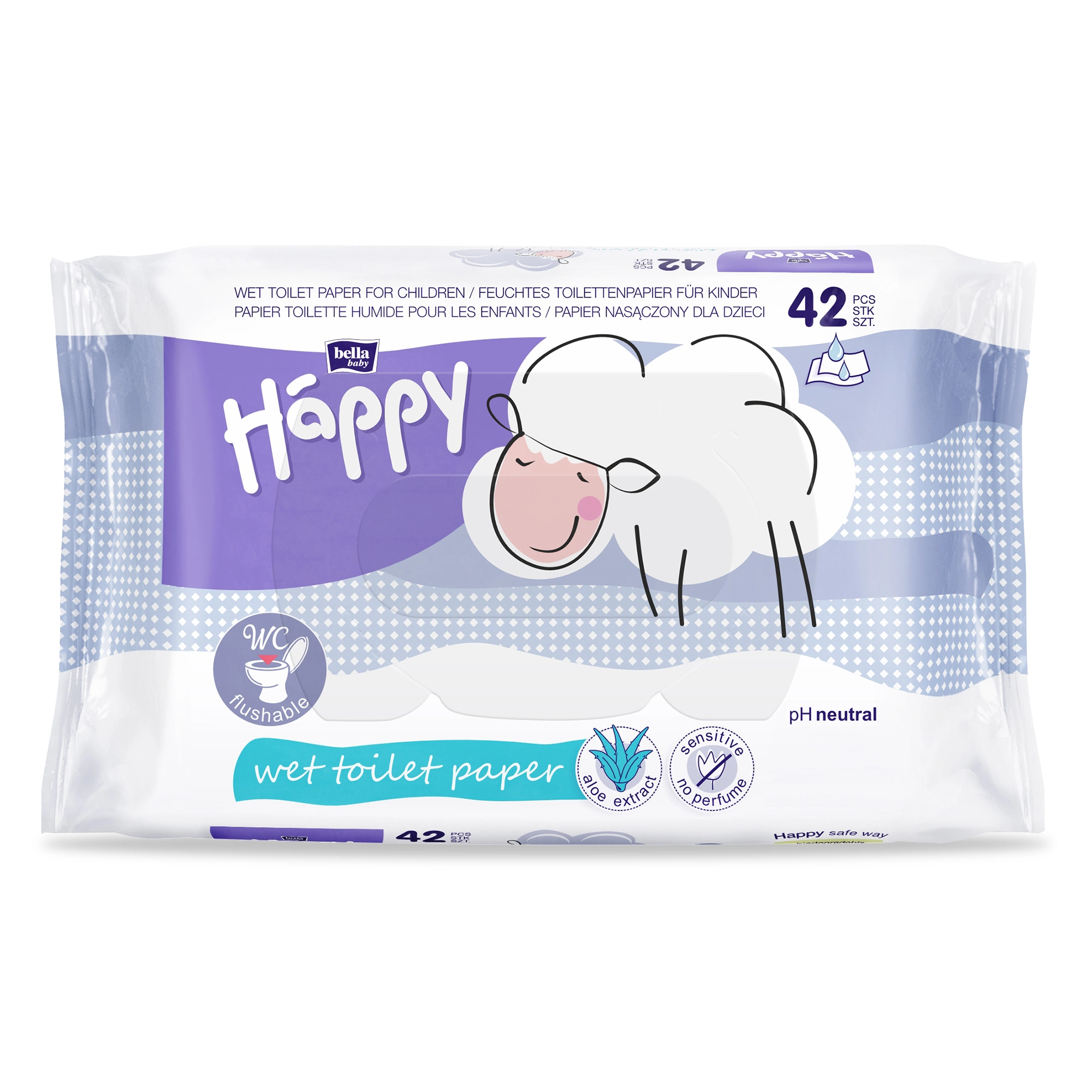 bella baby Happy feuchtes Toilettenpapier Sensitive 42 Stück