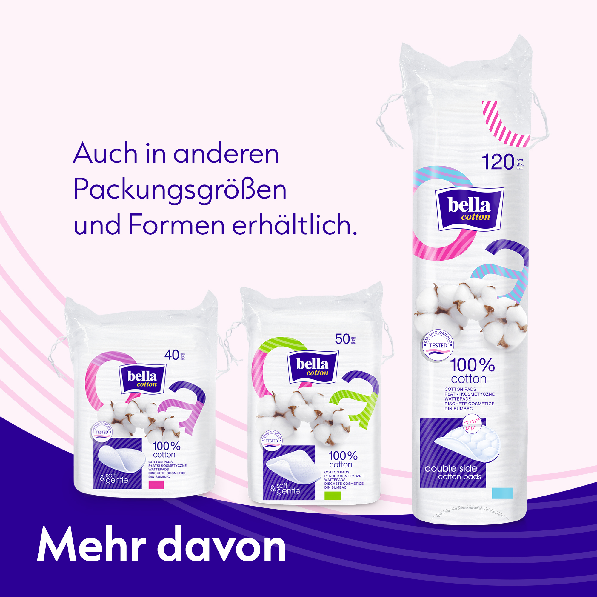bella Cotton Wattepads rund (120 Stück)
