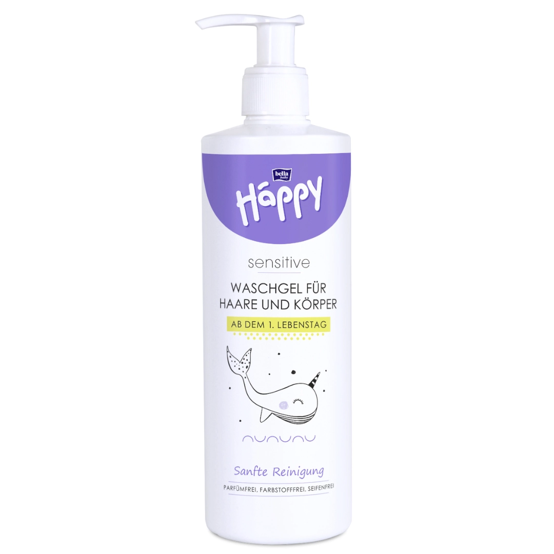 bella baby Happy Sensitive Waschgel für Haare und Körper 400 ml