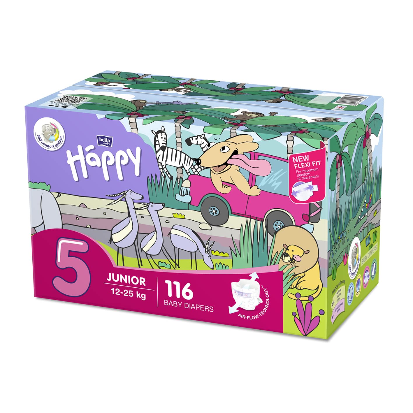 bella baby Happy Box Windeln Gr. 5 Junior 12-25kg 116 Stück