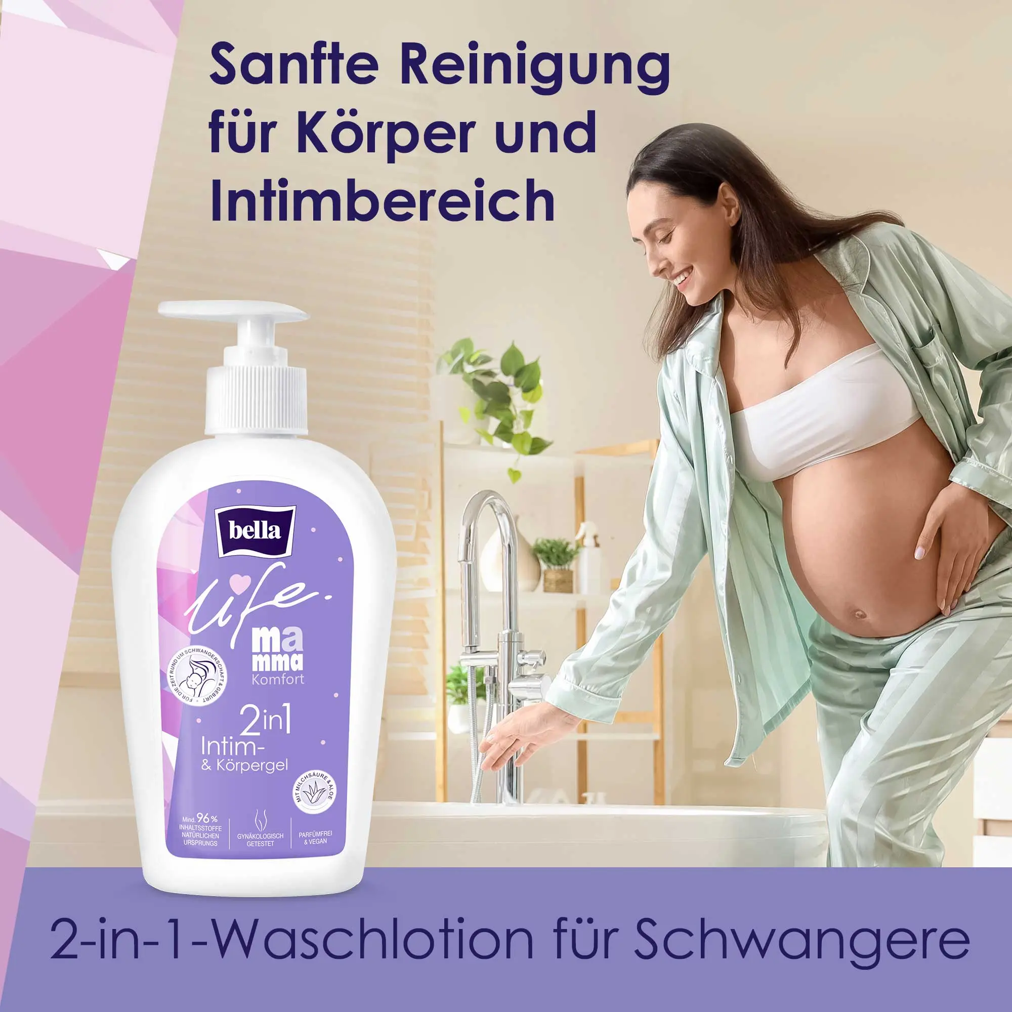 bella life Mamma, Komfort, 2-in-1 Intim- und Körpergel (300 ml)