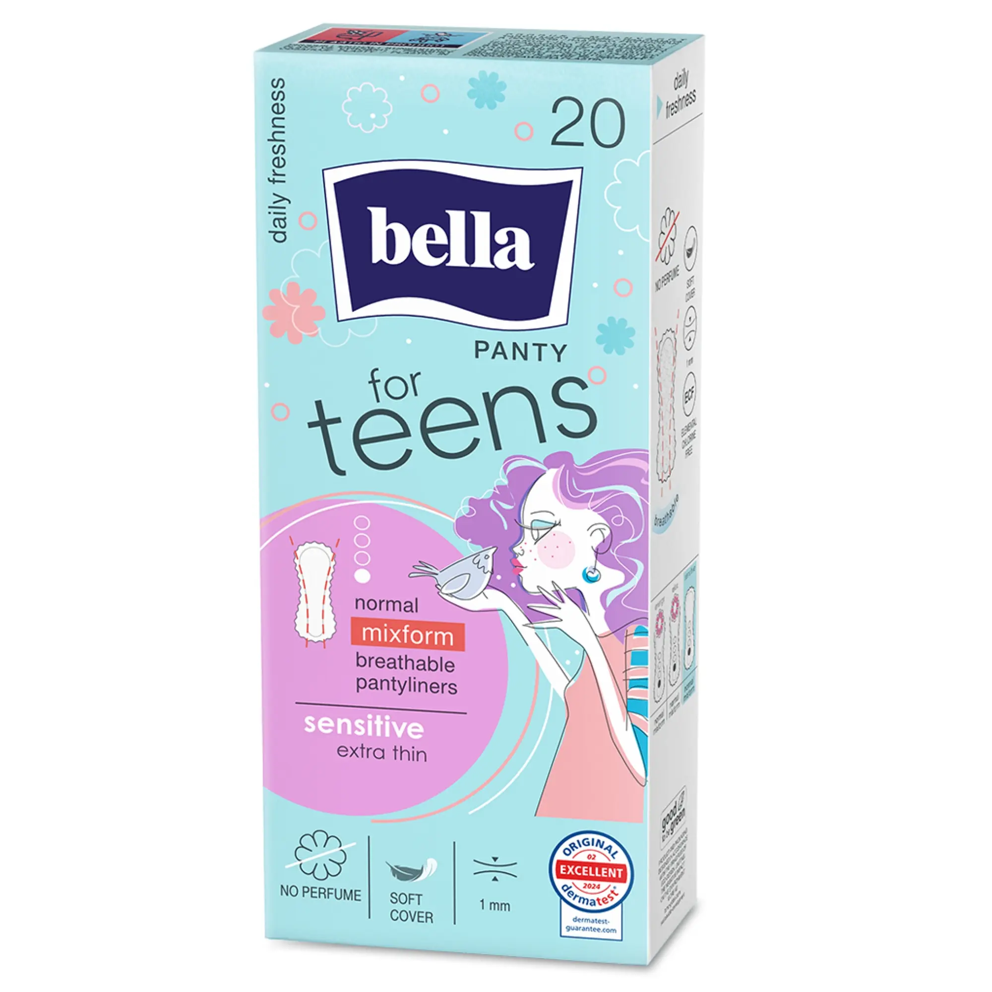 bella for Teens Slipeinlagen Sensitive 20 Stück