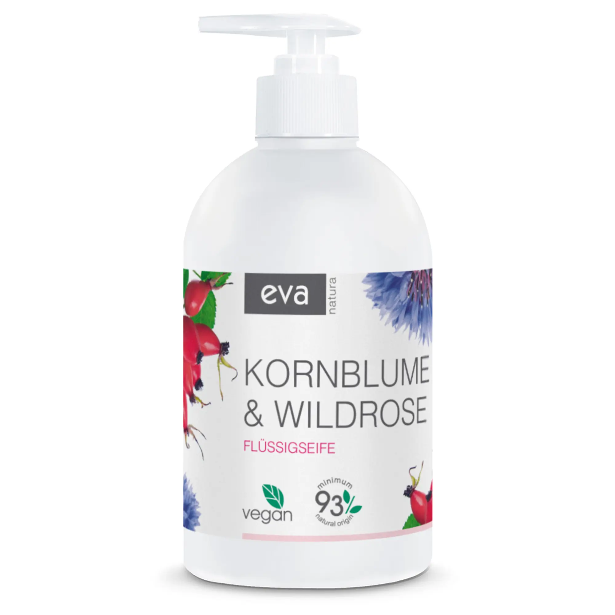 Eva Natura cremige Flüssigseife Kornblume und Wildrose 500 ml
