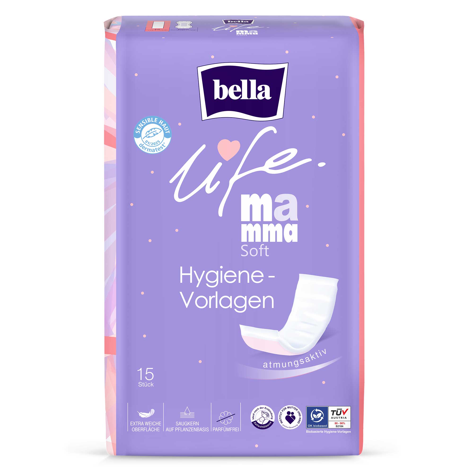 bella life Mamma Soft Hygiene-Vorlagen 15 Stück