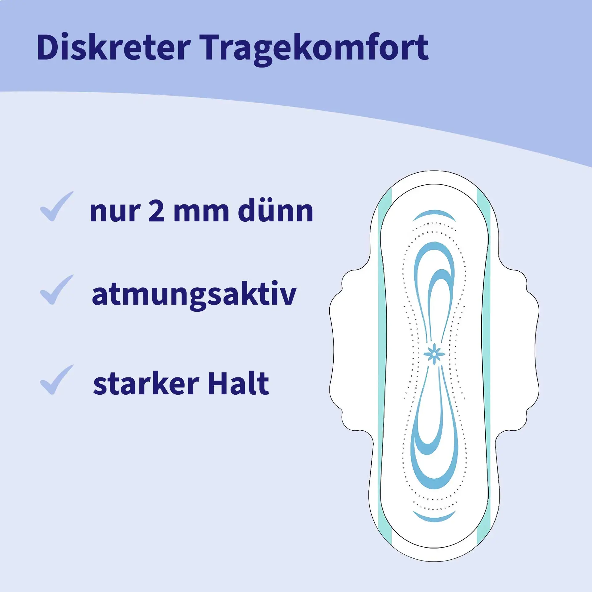 bella Perfecta, Ultra Binden Maxi Blue, Lang, mit Flügeln, Extra Soft (16 Stück)