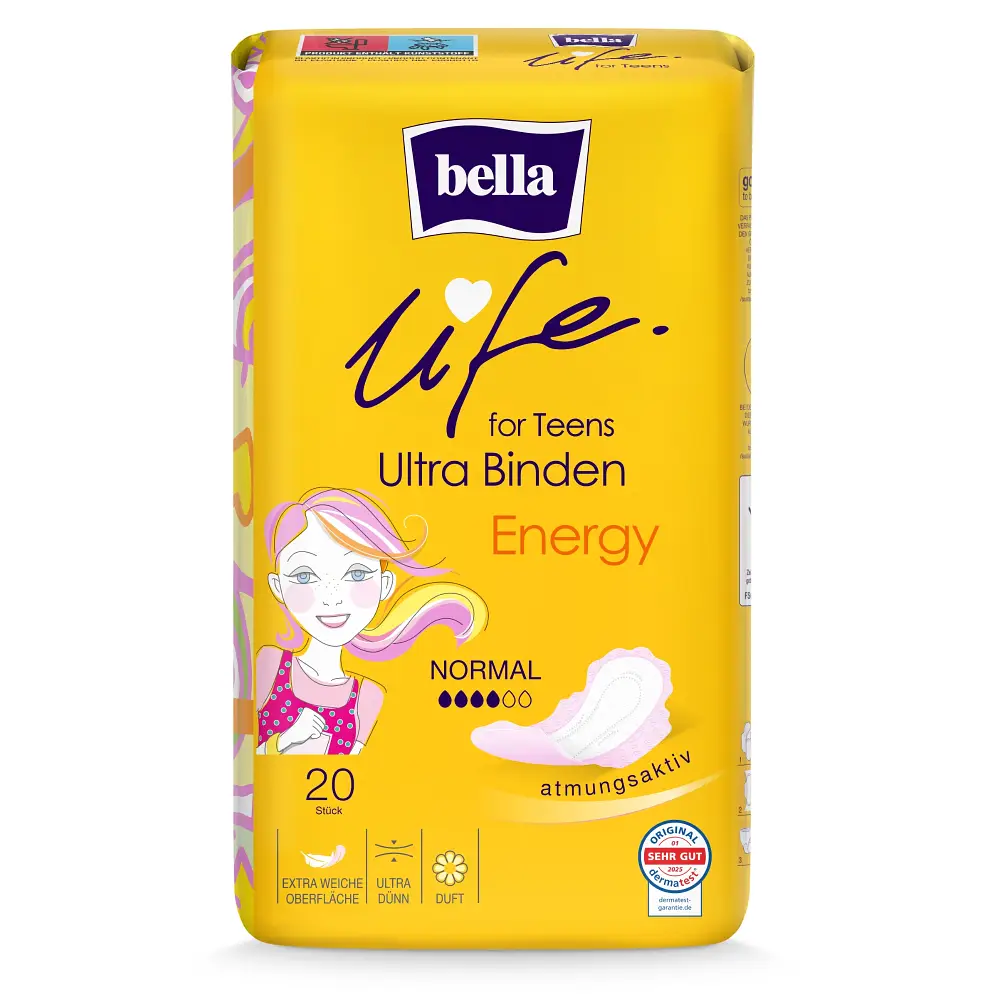 bella life for Teens Ultra Binden Energy 20 Stück