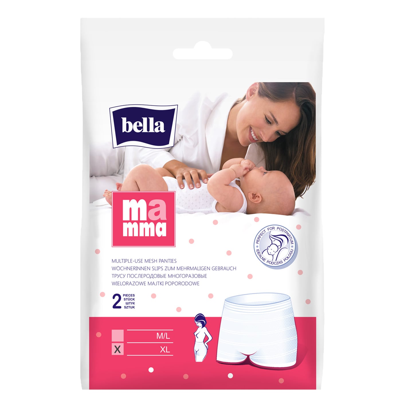 bella Mamma Wöchnerinnen Slip XL 90-130 cm 2 Stück PZN 17368626