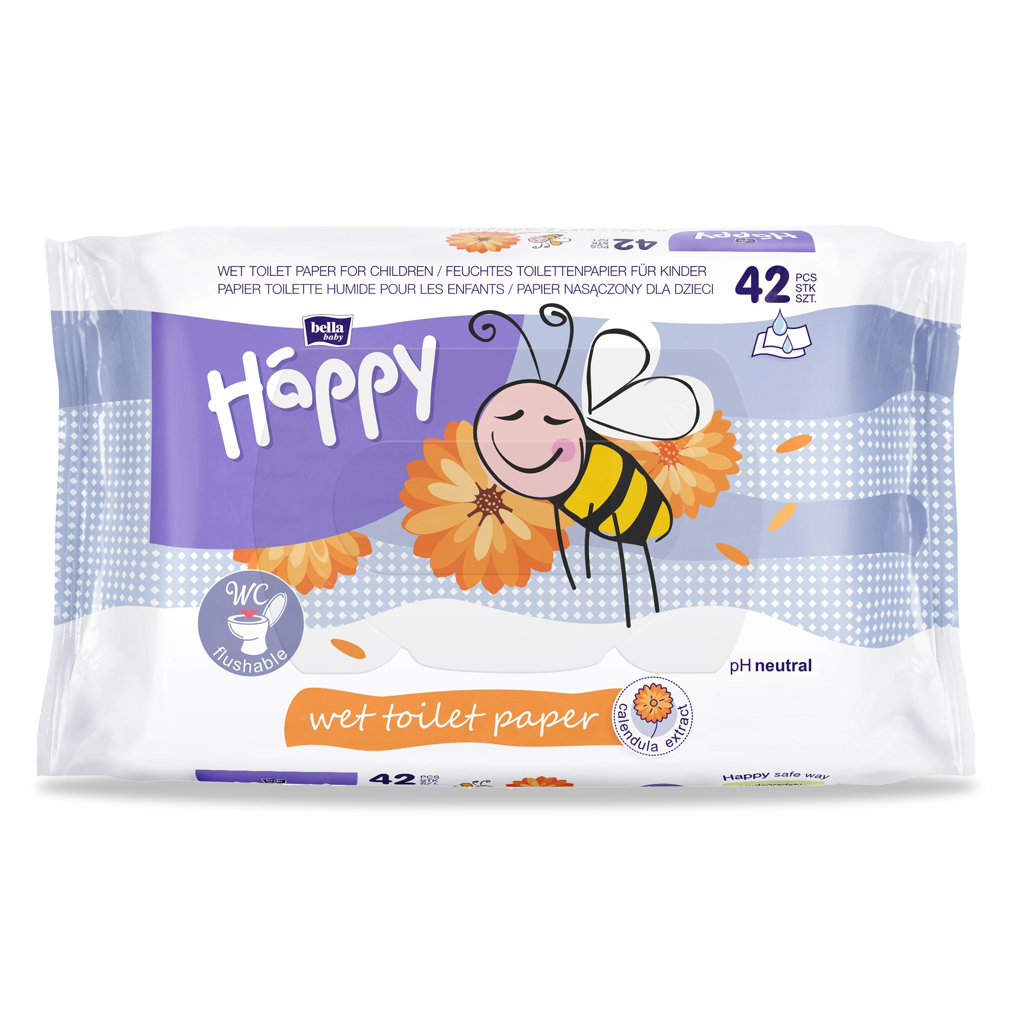 bella baby Happy feuchtes Toilettenpapier Calendula 42 Stück