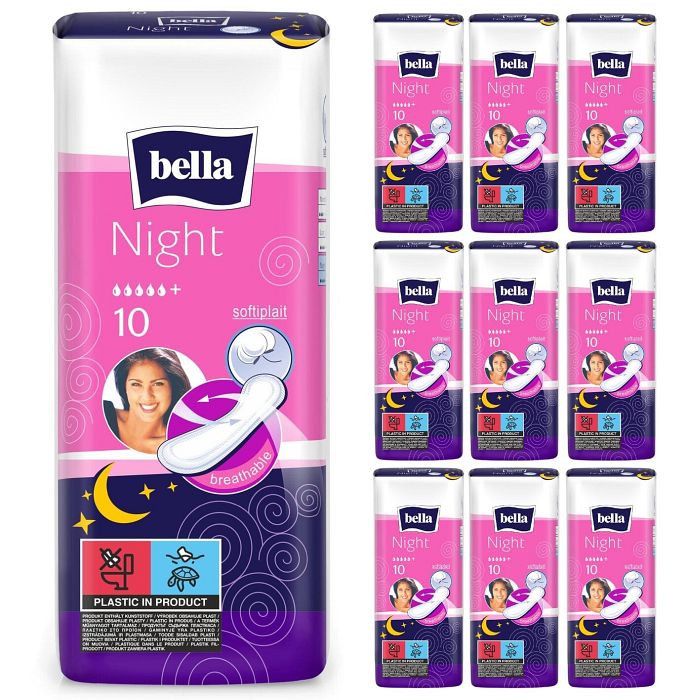 bella Maxi Damenbinden Night 10 Stück 10er Pack 