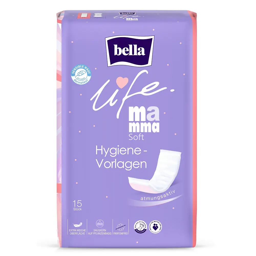 bella life Mamma, Soft, Hygiene-Vorlagen (45 Stück) + Slips M/L (6 Stück)