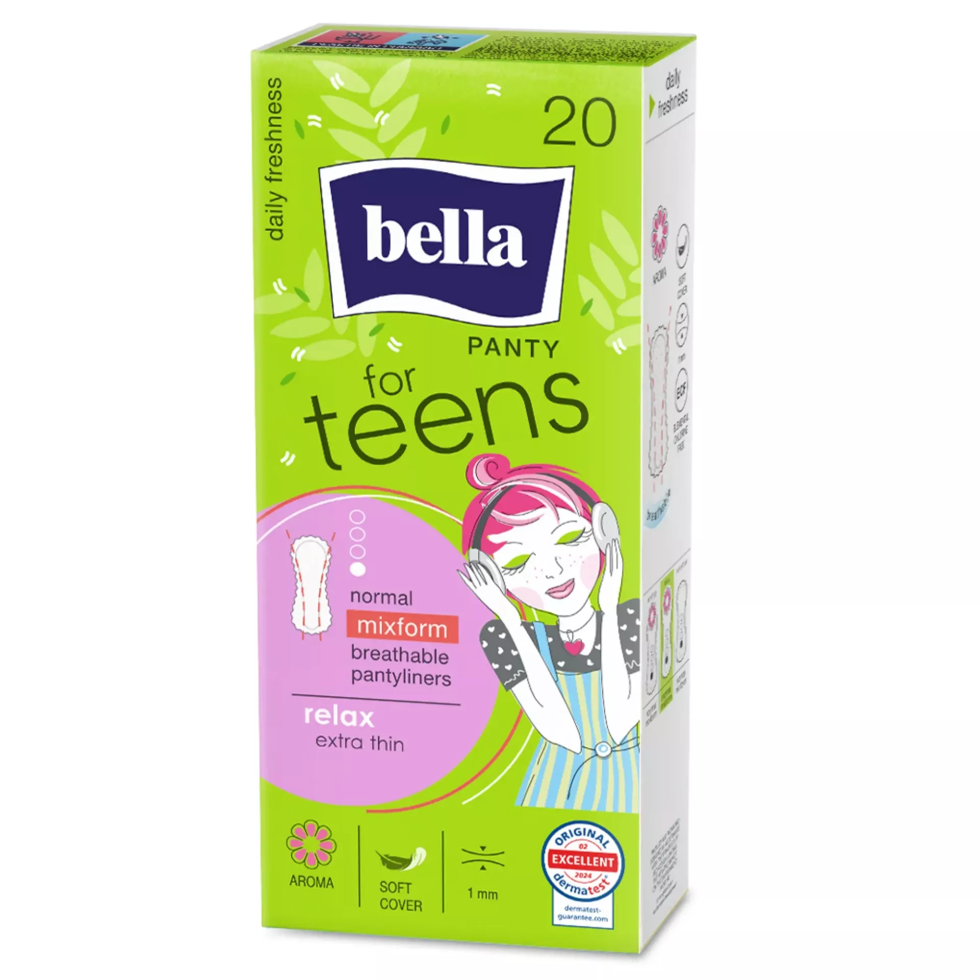 bella for Teens Slipeinlagen Relax mit Frischeduft 20 Stück