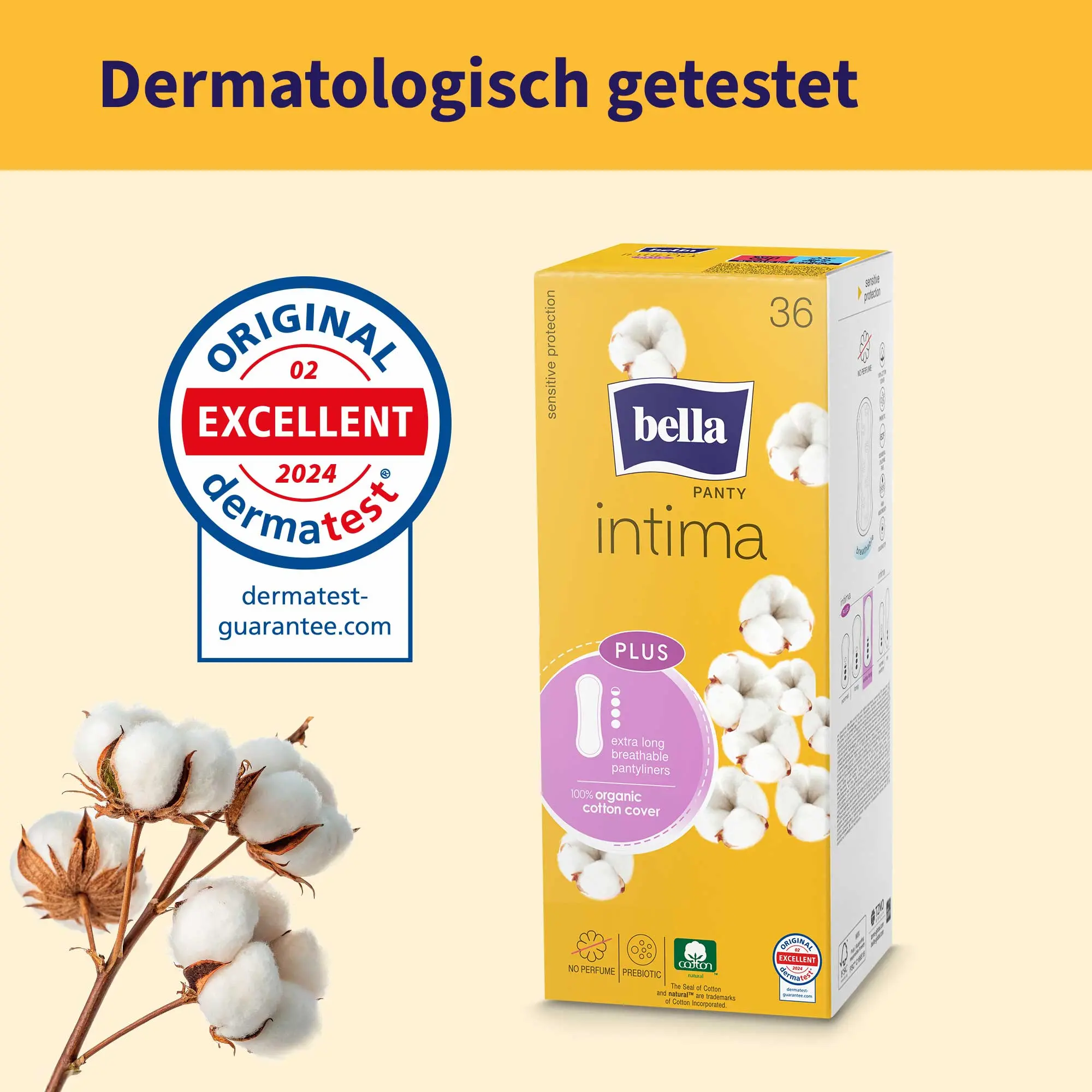 bella Panty, Intima Plus, Slipeinlagen, Extra Long (36 Stück)