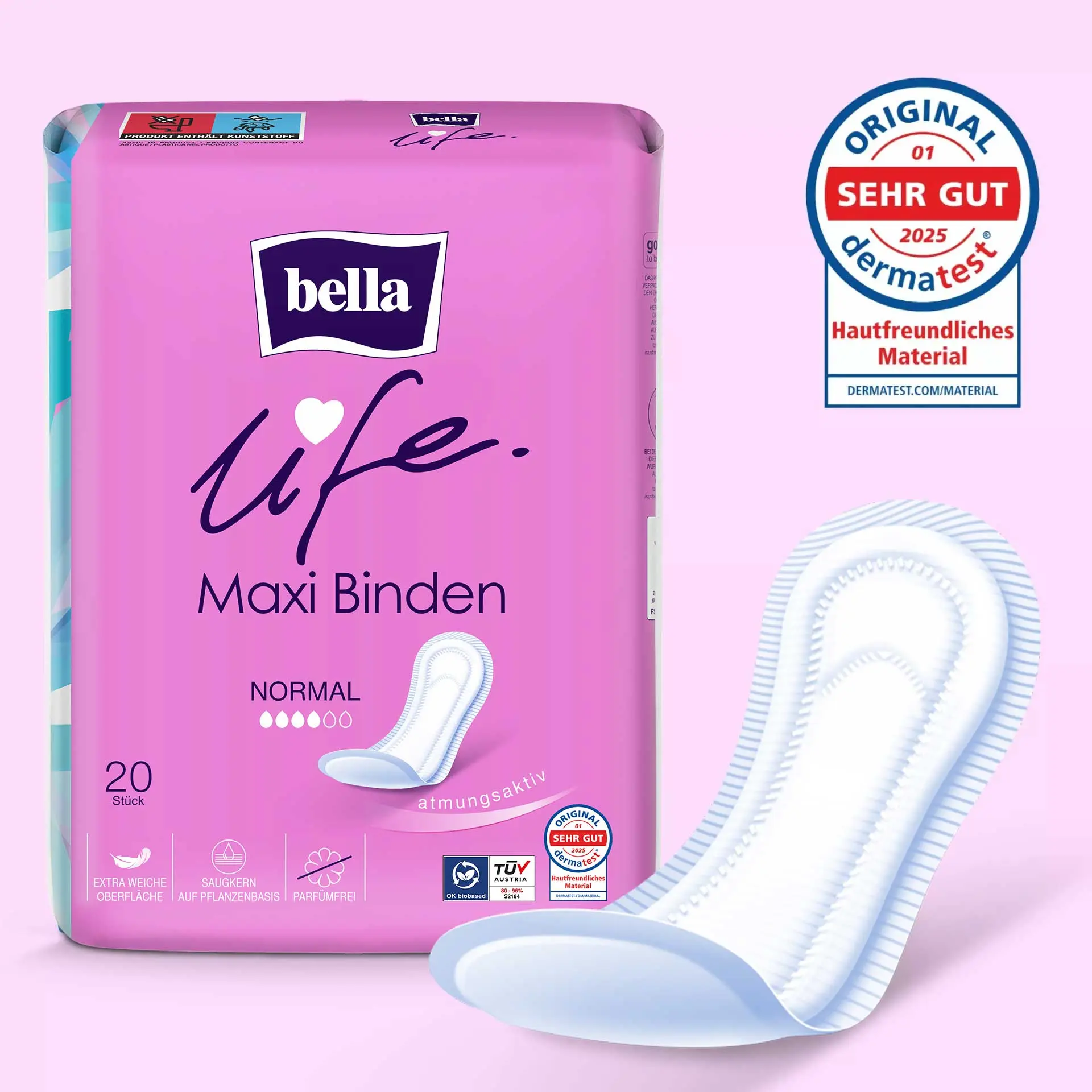 bella life Maxi Binden Normal 20 Stück