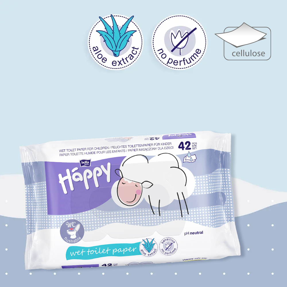 bella baby Happy feuchtes Toilettenpapier Sensitive 42 Stück