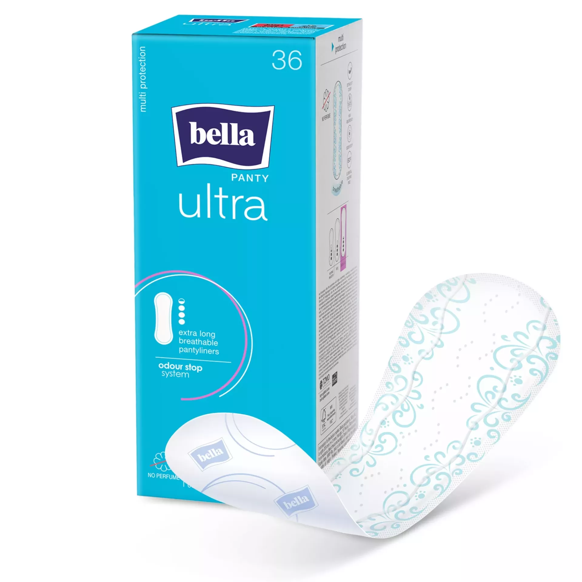 bella Panty, Ultra, Slipeinlagen, Extra Long (36 Stück)