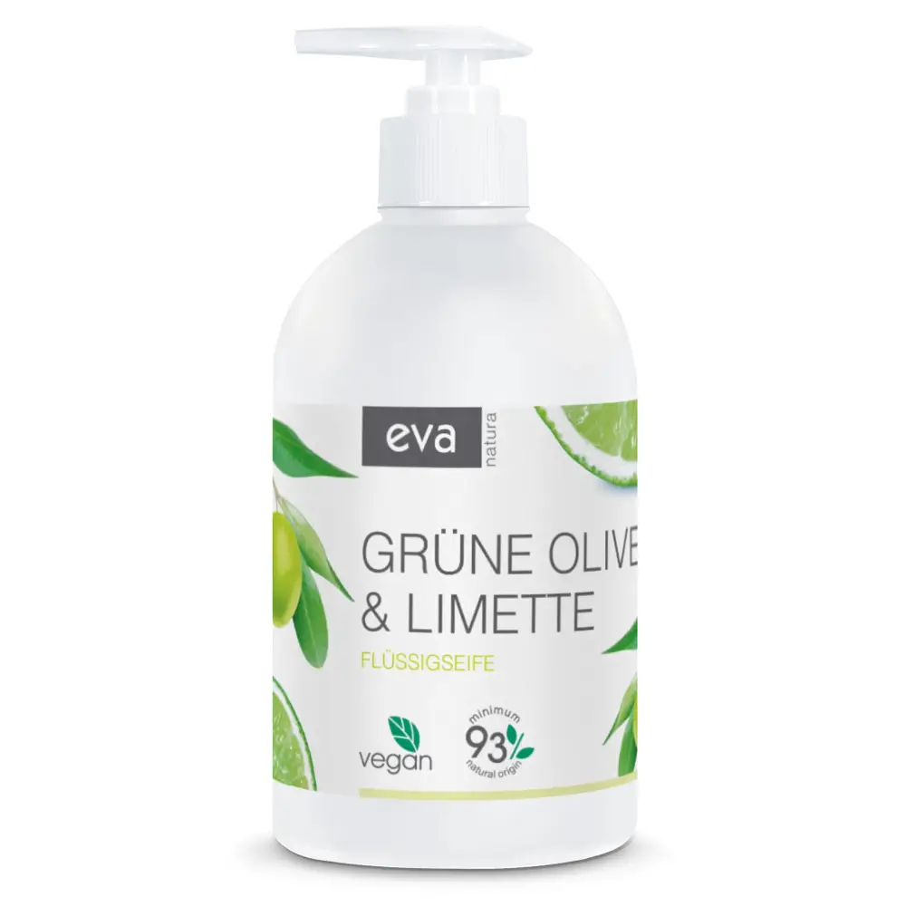 Eva Natura cremige Flüssigseife grüne Oliven und Limetten 500 ml