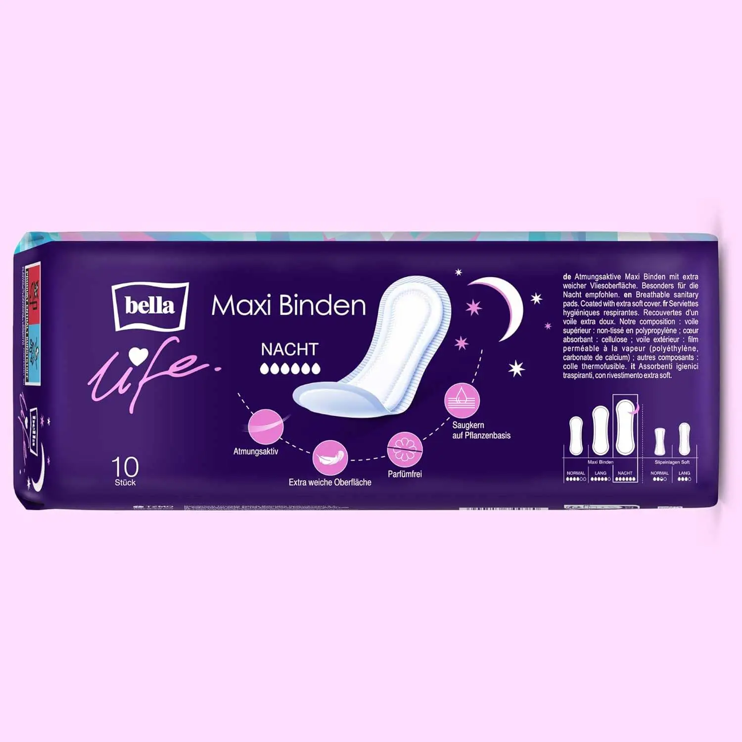 bella life Maxi Binden Nacht 10 Stück