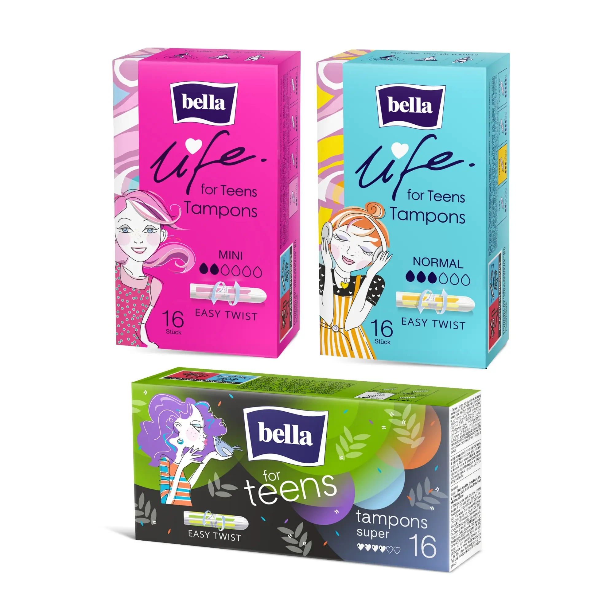 bella for Teens Tampons Probierpaket 