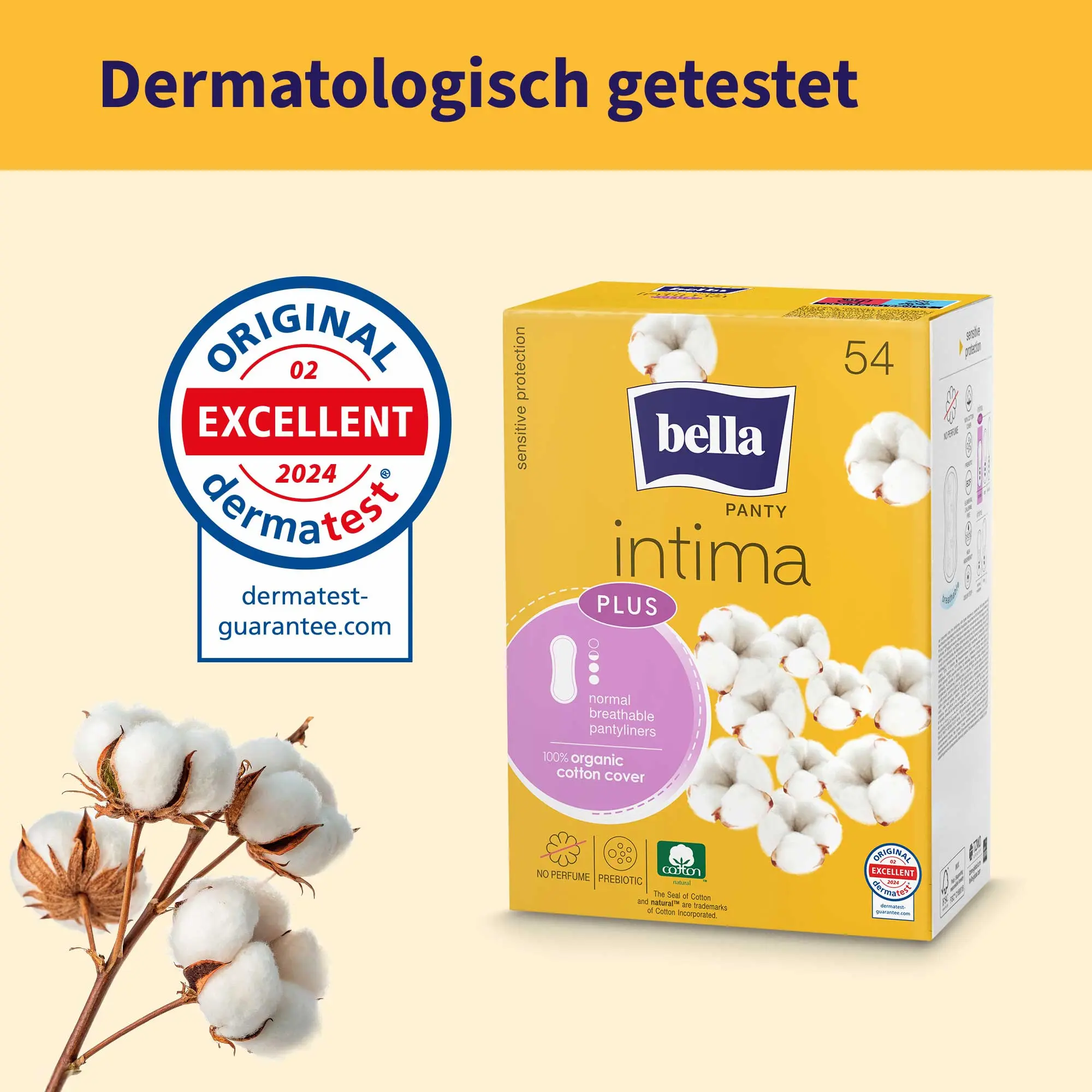 bella Panty, Intima Plus, Slipeinlagen, Normal (54 Stück)