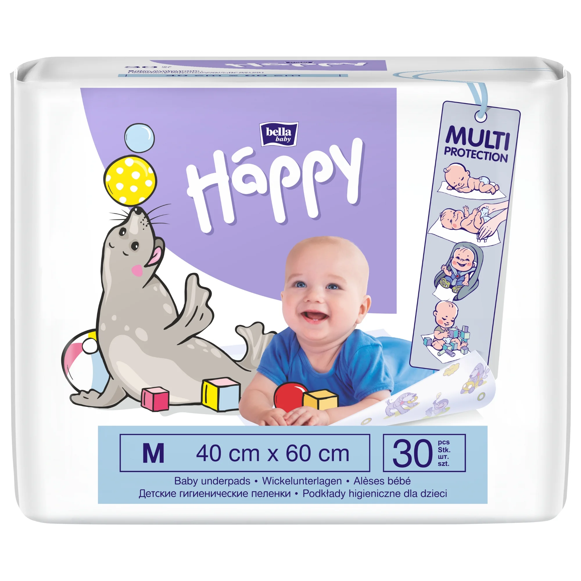 bella baby Happy Wickelunterlagen 40X60 cm 30 Stück