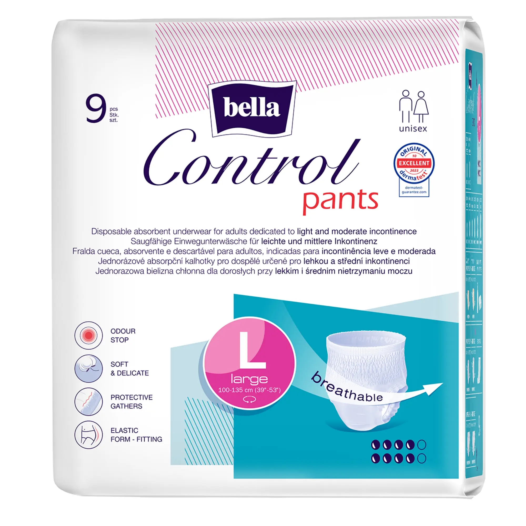 bella Control Pants weiß Large 9 Stück